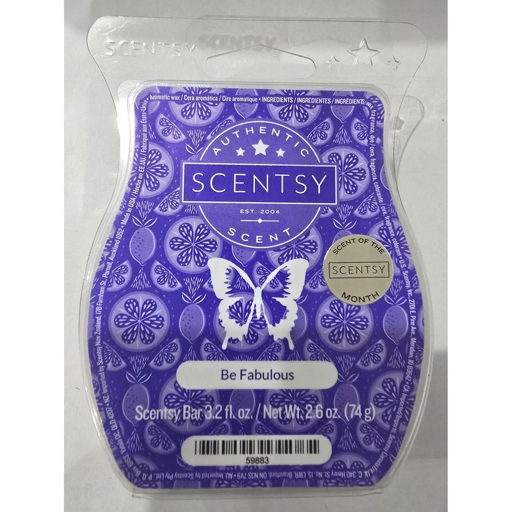 Scentsy Bar Be Fabulous Wax Melt 3.2 oz Home Fragrance Retired‎